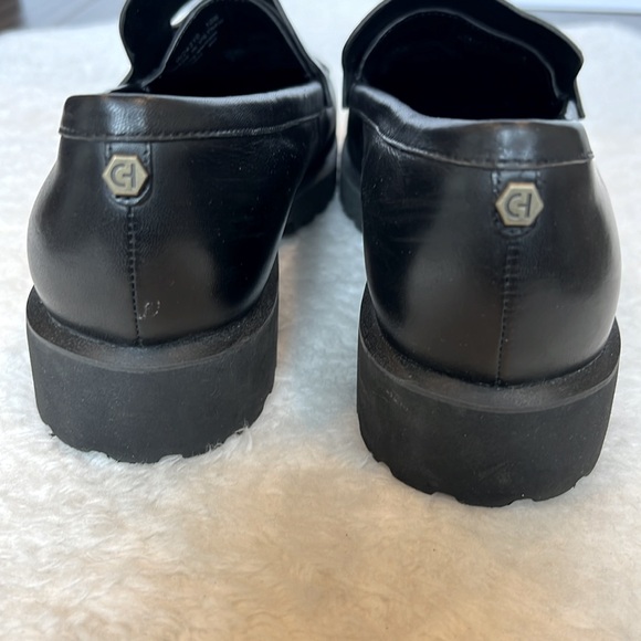 Cole Haan Geneva Black Platform Penny Loafer Size 10 - Picture 6 of 15